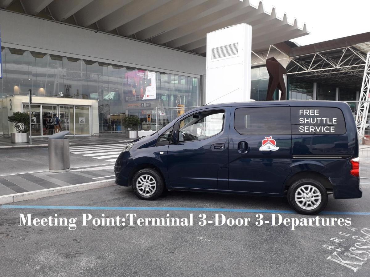 Apple Rooms Rome Airport Fiumicino Exteriör bild Free shuttle service